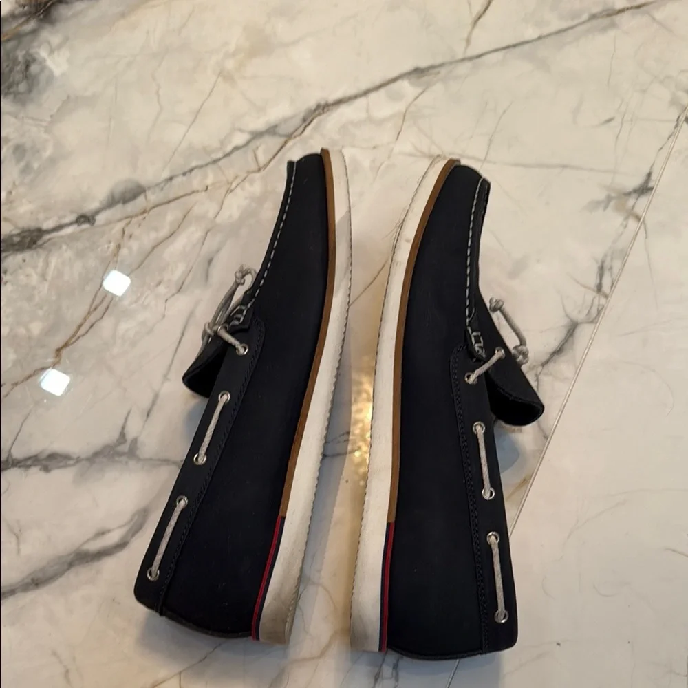 MODERN FICTION TAHOMA Lightweight Suede Boat MEN S SHOES NAVY COLOR Size 12